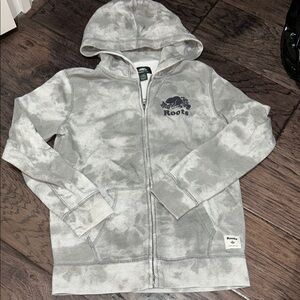 Roots Kids Gray Hoodie sz Large